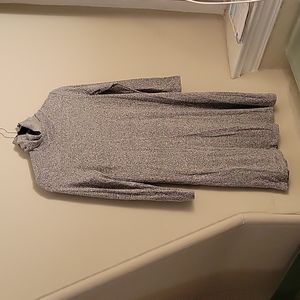 American Eagle Light Gray Sweater Dress with Cowl neck